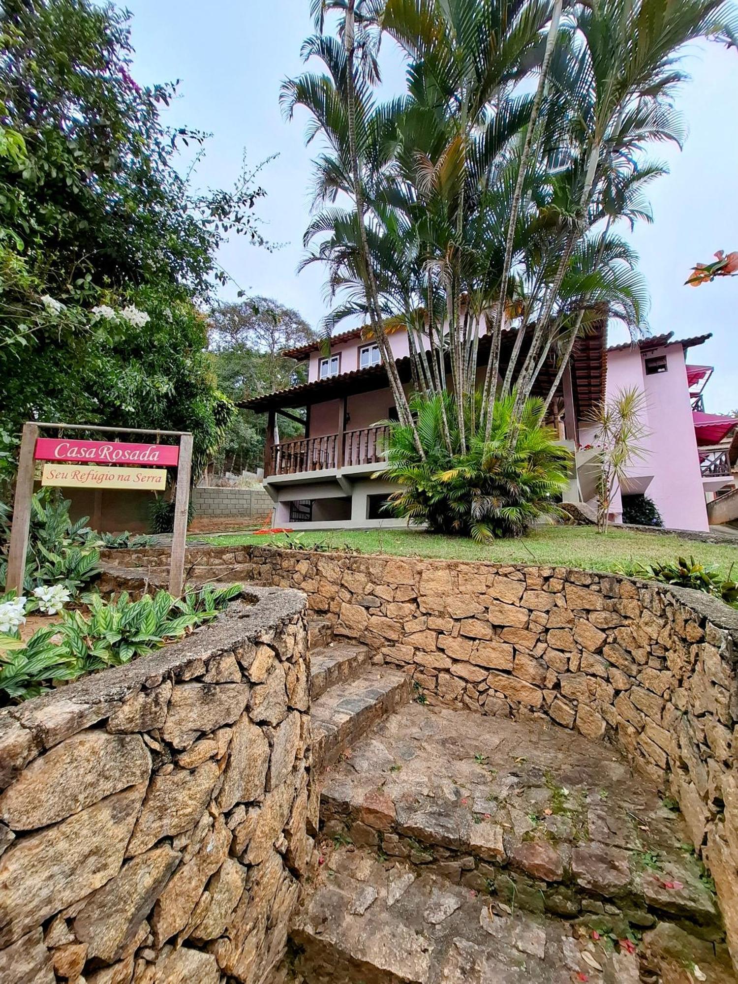 Casa Rosada Seu Refugio Na Serra Miguel Pereira Exterior photo
